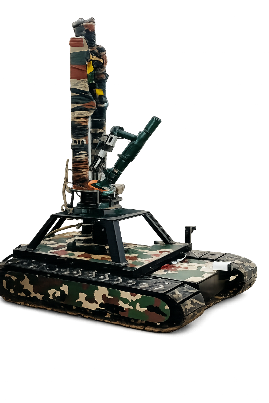 Automated 51 mm Mortar System with UGV